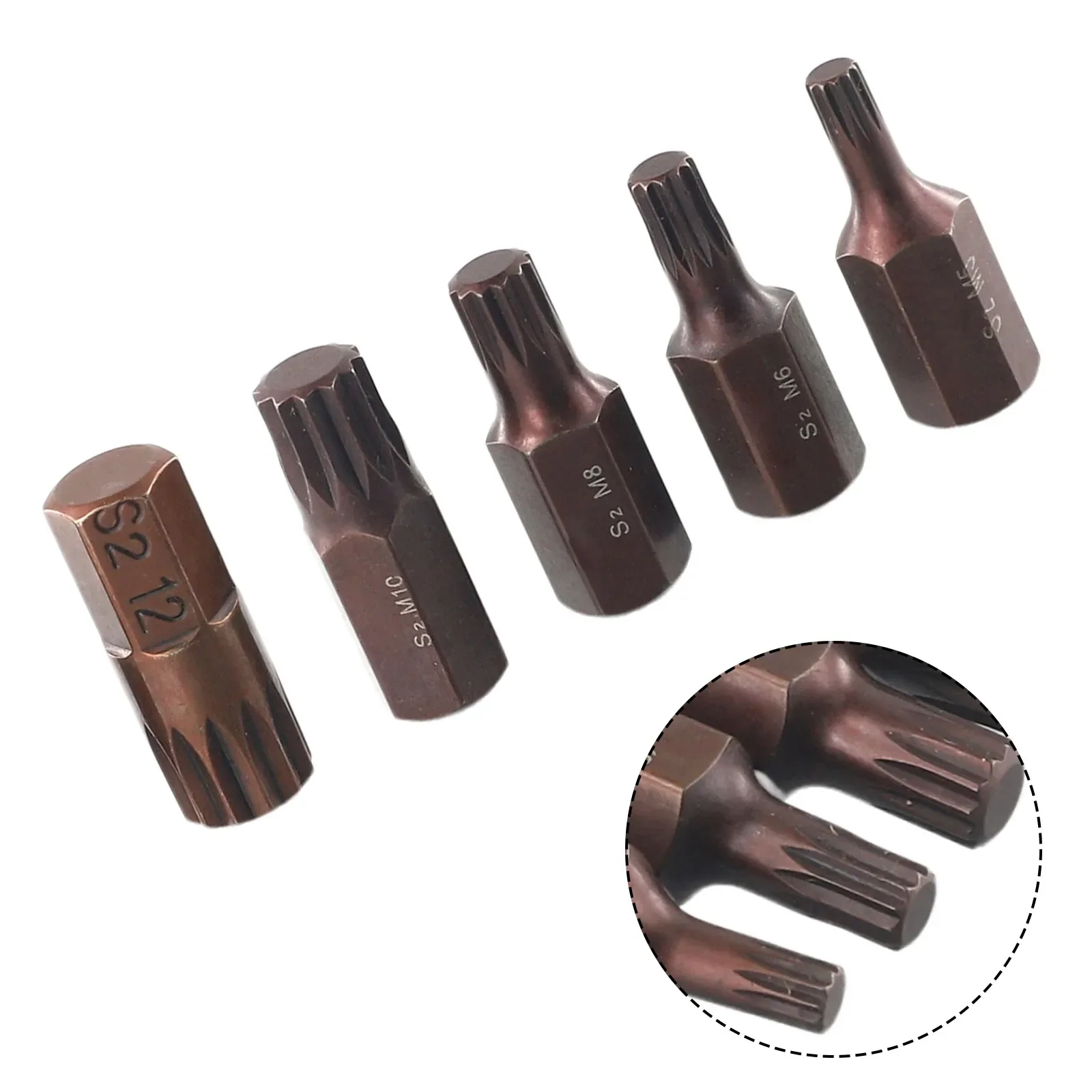 

10mm Hex Shank Star Screwdriver Bit 5pcs/set Magnetic Alloy Steel High Precision M5/M6/M8/M10/High Quality