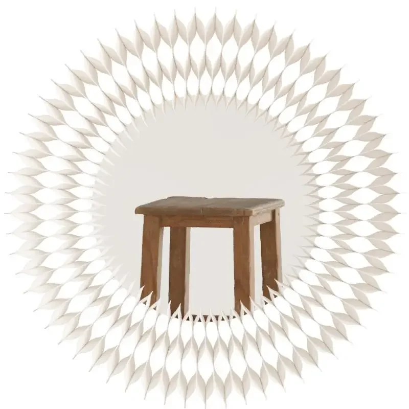 

makeup mirror free of punching, wall-mounted decorative mirror, bathroom dresser, wall-mounted large round mirror