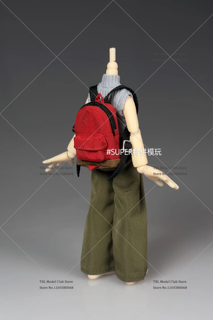 In Stock 1/12 Scale Soldier Student Backpack Leisure Outdoor Travel Mountaineering Bag For 6inch BJD Action Figure Doll