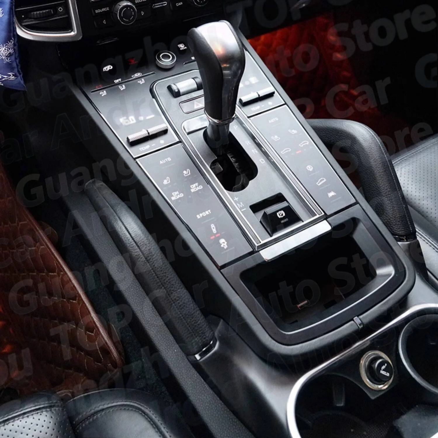 Gear Shift Panel Accessories Electroplating Button For Porsche Cayenne 2010-2017 Car Interior Central Console Panel