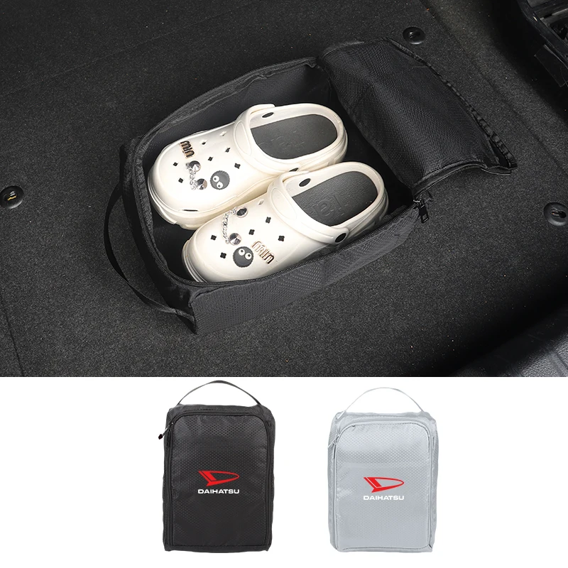 Bolsa de malla de tela Oxford para almacenamiento de coche DAIHATSU, organizador de zapatillas para Sirion Feroza Trevis Harga, almacenamiento en el respaldo del asiento