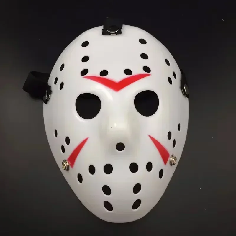 Filmowa maska ​​hokejowa Jason Voorhees piątek 13. Horror straszna impreza z okazji Halloween Cosplay maski dla dorosłych mężczyzn prezent na Halloween