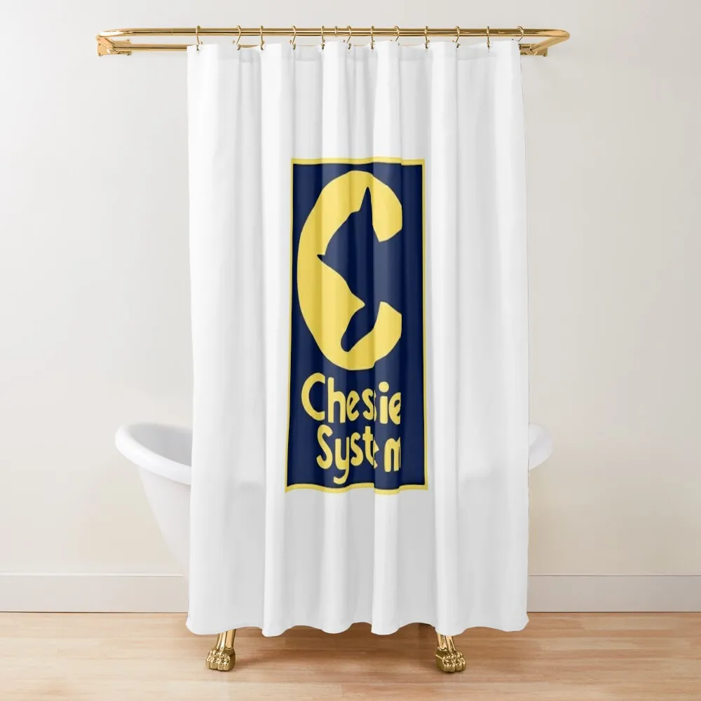 

Vintage Chessie Railroad System Shower Curtain For Bathroom For Bathroom Shower Accessories For Shower And Services Curtain