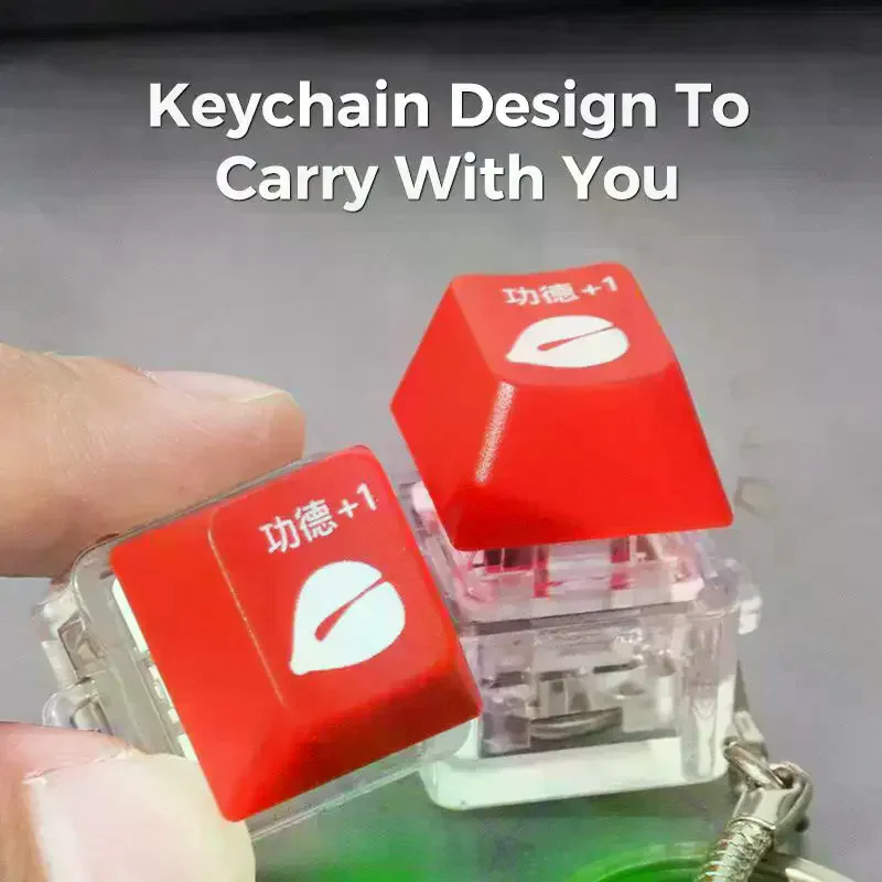 Mechanical Keyboard RGB Keychain Colorful Tester Fingertip Leisure And Entertainment Keychain For Men,Office Stress Relief Toy