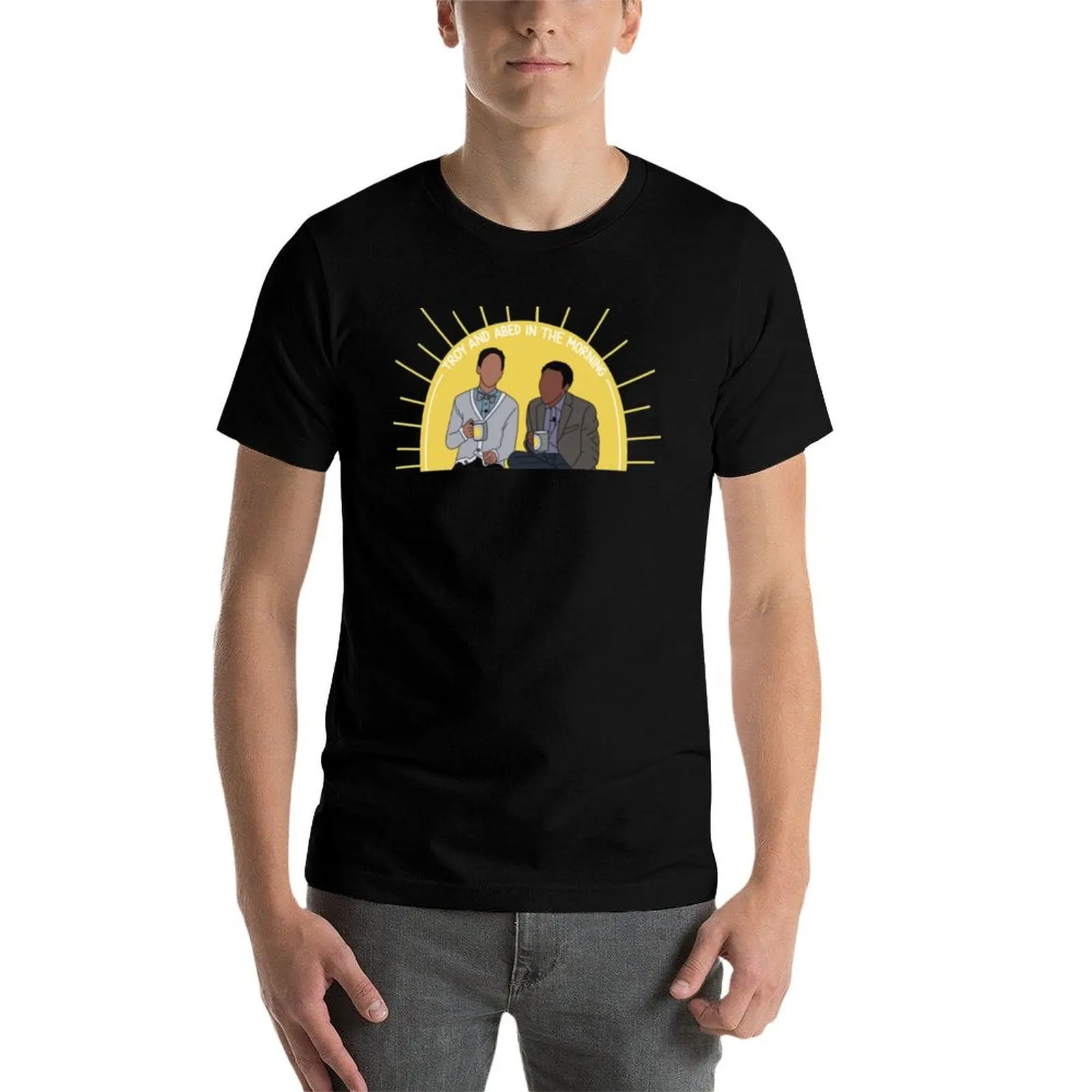 

Troy and Abed In the Morning T-Shirt printed t shirts for man t shirt for man cotton t shirts high quality T-Shirt