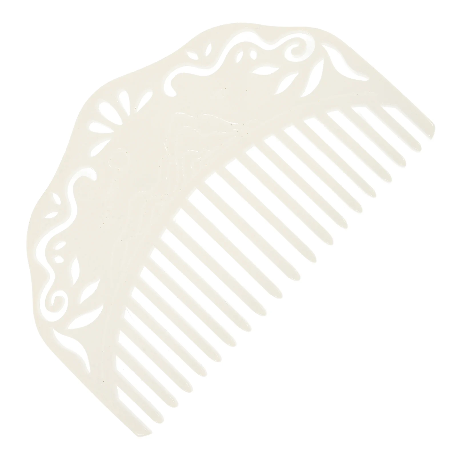 

White Resin Hair Side Comb Ancient Chinese Style Decorative Headdress For Women Styling Elegant Formal Occasions Daily Wedding