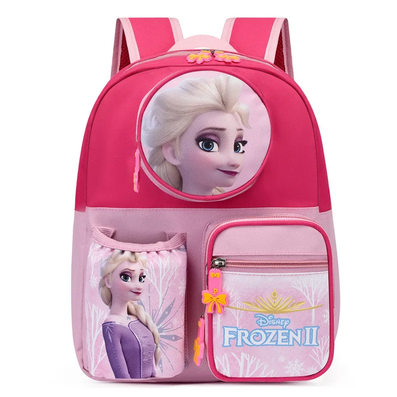Disney New Frozen Kindergarten Backpack For Girls Boys Spider Man Elsa Student Shoulder Orthopedic Bag Kids Gifts  Mochilas