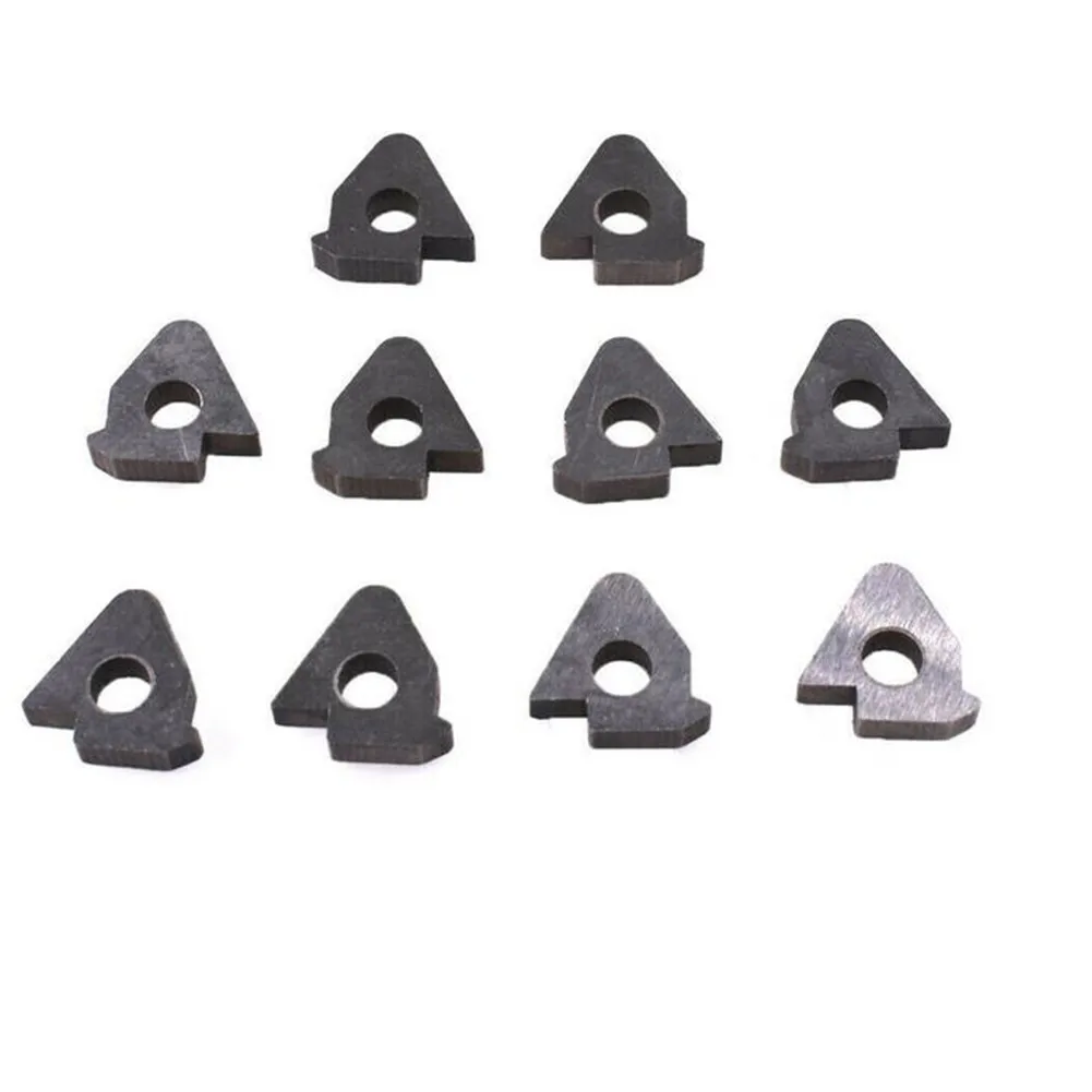 

Tool Pad CNC Turning Tool Holder Threaded Tool Tungsten Steel 10pcs High Strength Impact Resistance Lightnes Silver