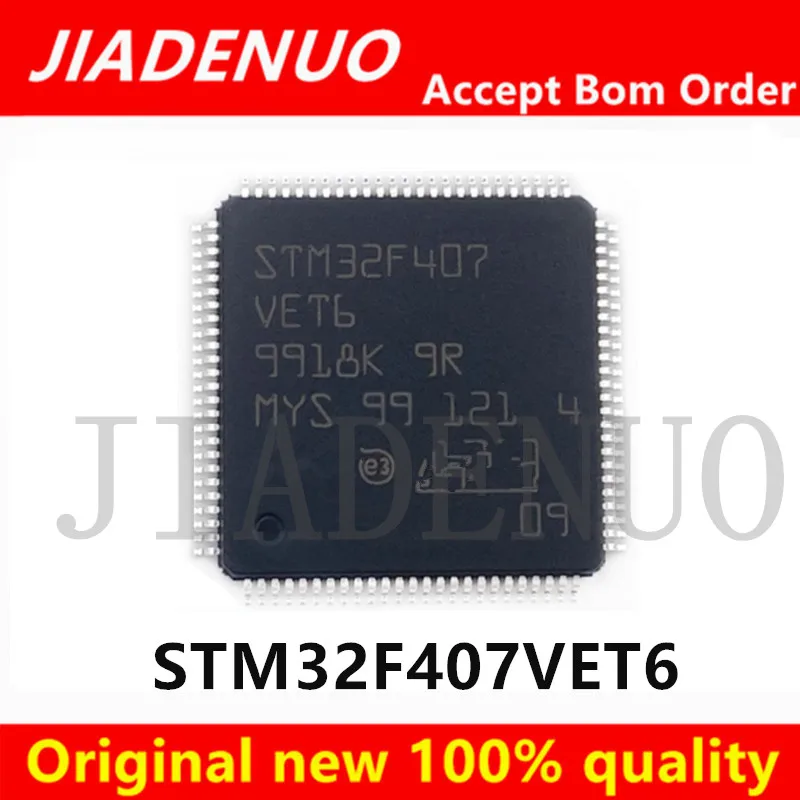 (1piece) 100% New STM32F407VET6 STM32F407VGT6 STM32F407 VET6 STM32F407 VGT6 QFP-100 Chipset