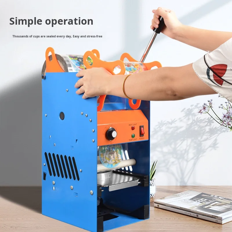 

Electrically Factory Custom Manual Beverage Sealing Machine Hand Press Cup Sealer for Milk Tea Cups Soy Milk Customizable for