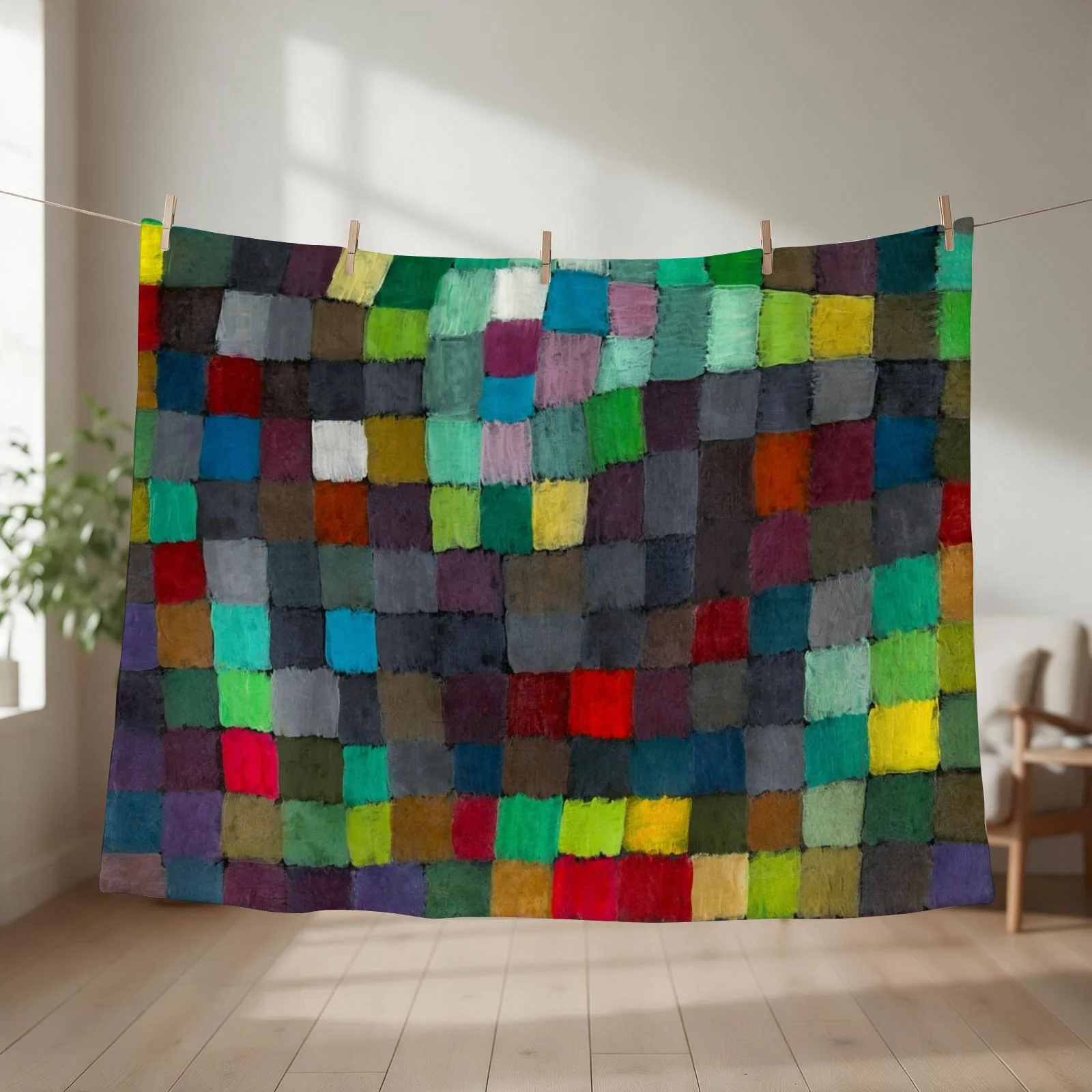 Paul Klee HD - May Picture 1925 Throw Blanket For Decorative Sofa Decorative Sofa bed plaid Hairys Blankets