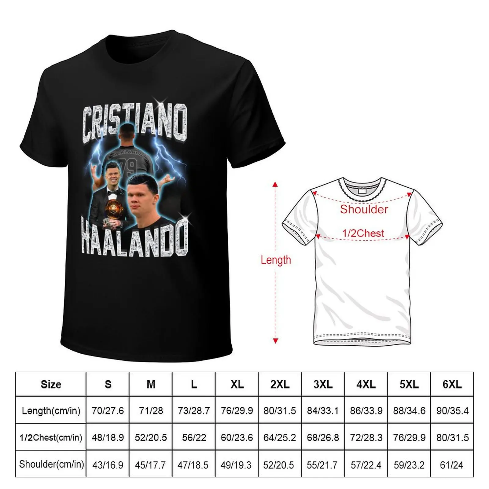 Cristiano Haalando T-Shirt Daily Casual Short Sleeve Tee Shirt