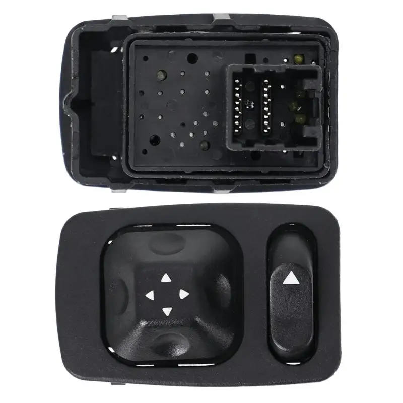 Mirror Adjustment Control Switches 57746501 for Truck Repair, Black ABS Panel-Design Mirror Control Switches Replacement  
