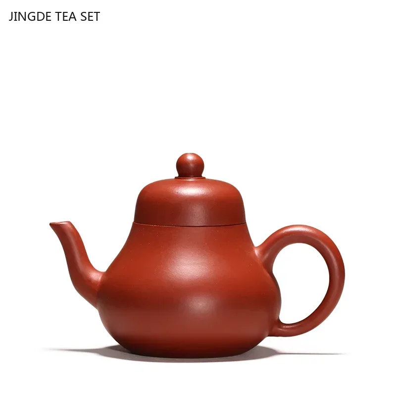 

1pc 140/160ml Chinese Yixing purple clay teapot Raw ore dahongpao Beauty tea maker Handmade filtered zisha teapot