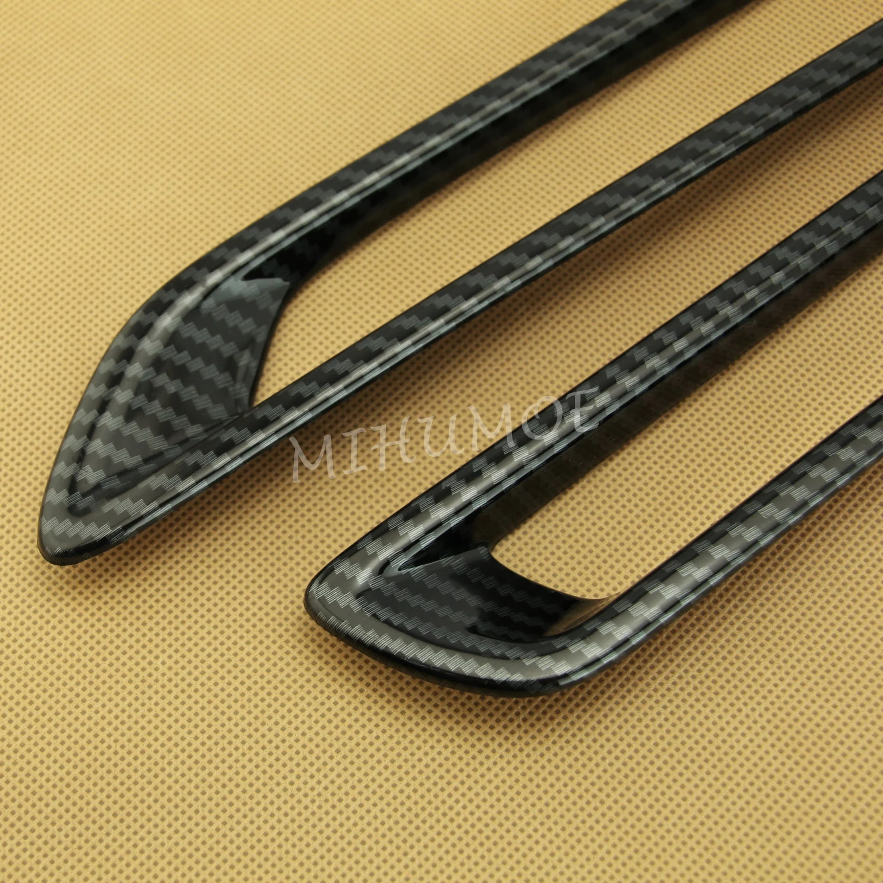 2 قطعة ألياف الكربون الخلفي الضباب غطاء خفيف الوفير عاكس الزخارف لتويوتا RAV4 سوزوكي عبر 2020 2021 2022 2023 2024 #4