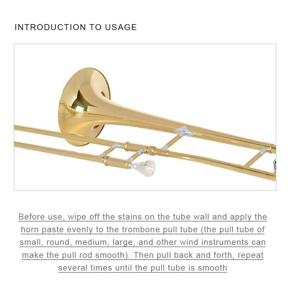 Trumpet Lubricate Slide Grease Clarinet Slide Grease Brass Slide Grease Tuning Slide Grease for Trumpet/Trombone/Tuba/Euphonium