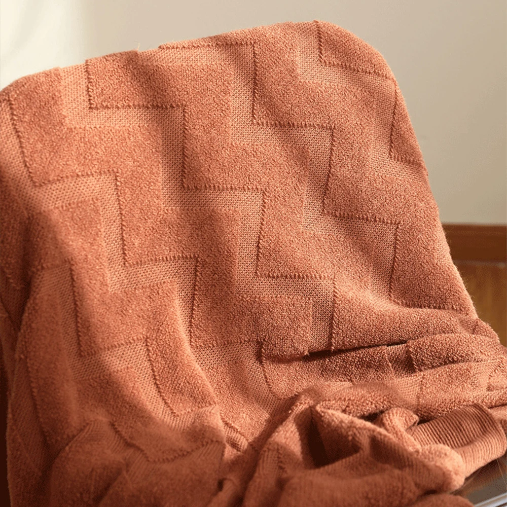 Herringbone Pattern Sofa Throw - Wool Blanket Herringbone ulasan dan harga