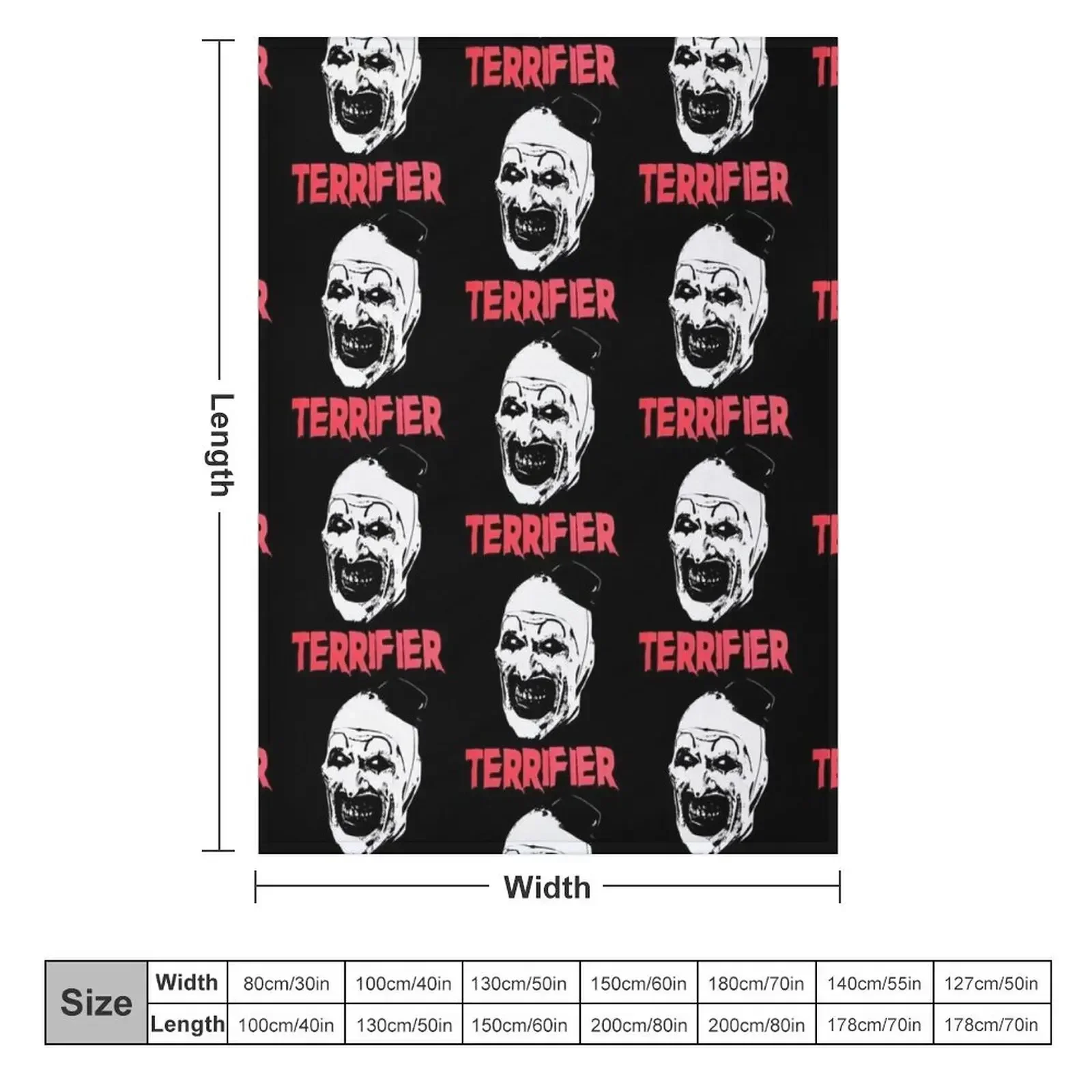 Terrifier Clown Throw Blanket Sofa Beautifuls For Decorative Sofa sofa bed Blankets