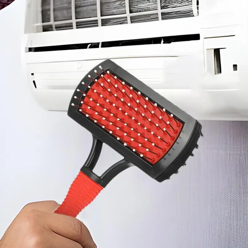 AC Fin Cleaner Double-Sided Condenser Coil Cleaner Brush And Fin Comb Air Conditioner Fin Comb Cleaner Kit Radiator Repair Clean