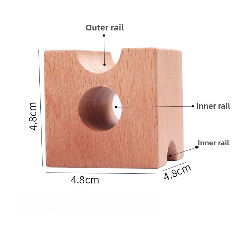 Laberinto bola de bloques de construcción de madera niños bloques de construcción educativos rompecabezas juegos creativos bolas pista bloques de apilamiento Juguetes