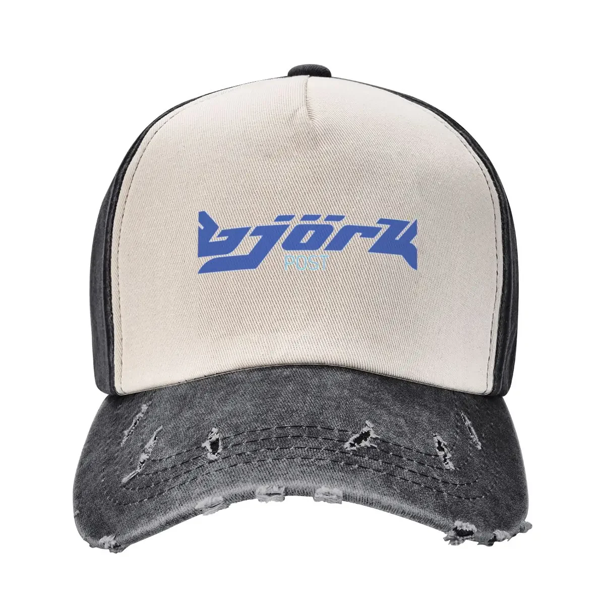 Bjork Post Vintage Logo (Blue / Light Blue) Baseball Cap summer hat Custom Cap Hats Woman Men's