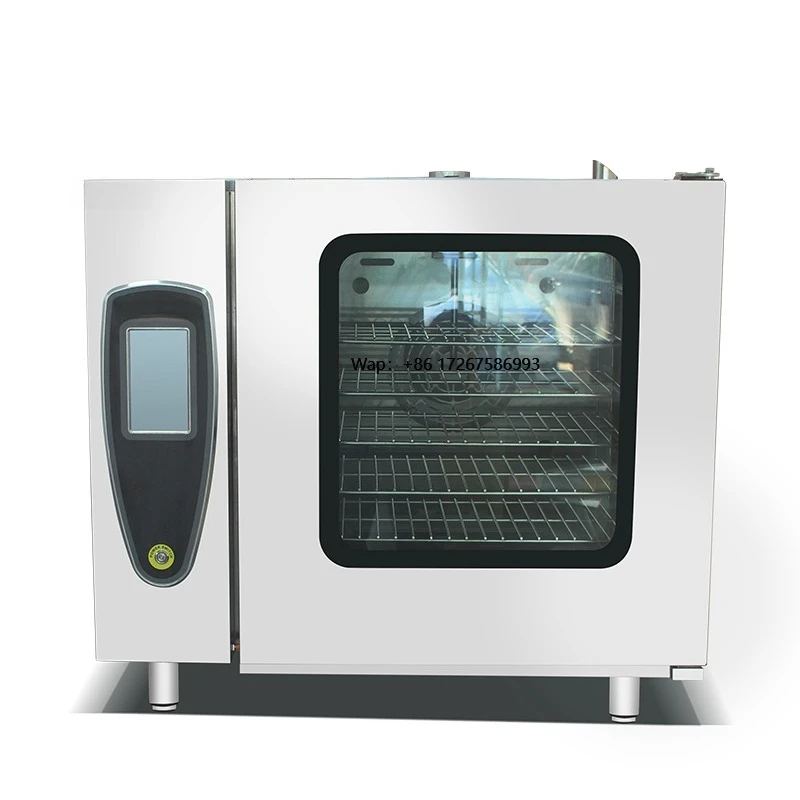 

Standard Edition Six Layers Combi-steamer Oven With Automatic Boiler Cleaning and Touch Screen