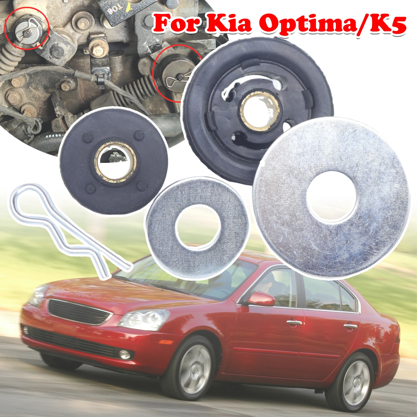 

Обновленный трос ручного переключения передач для Kia Optima/K5 MS MG TF, втулка рычага, шайба, штифт 2001, 2005 2006, 2010, 2015