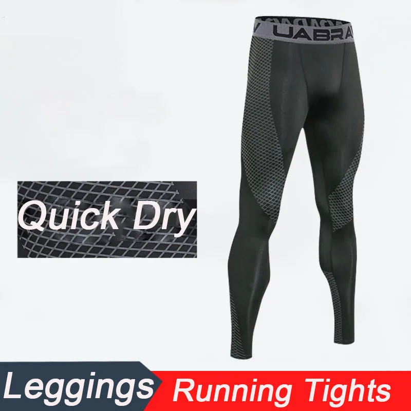 

2024 Mens Training Compression Pants Tights Cool Dry Leggings Sports Baselayer Running Tights Athletic Workout Active Shorts