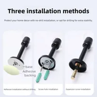 Useful Stainless Steel Door Stopper Wall Protector Noise Canceling Door Crash Pad Anti-Collision Hardware Door Holder Home - Image 3