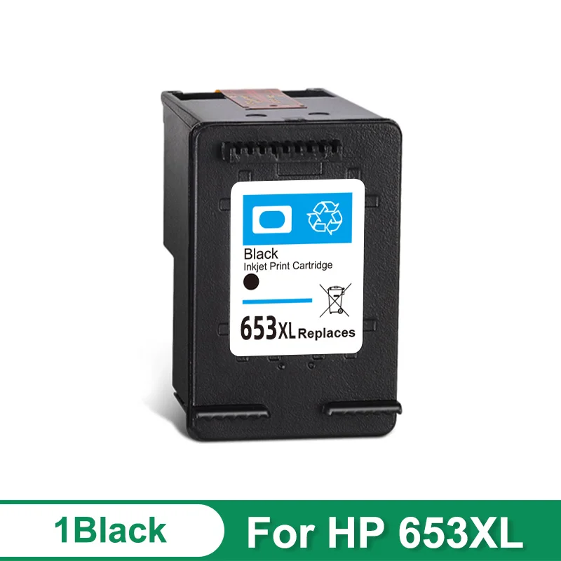 Remanufactured For HP 653 653XL For HP653 Ink Cartridge Replacement for hp Deskjet 6075 6475