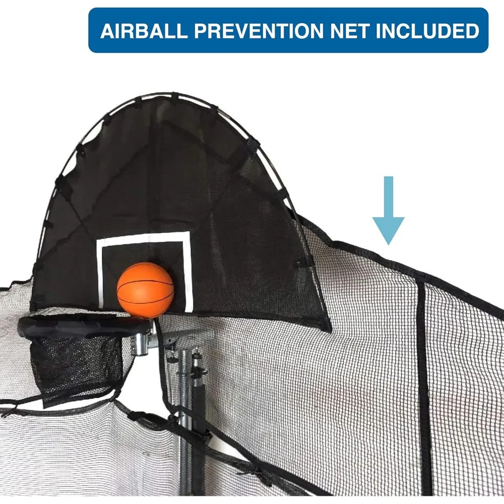 cesta de basquete trampolim - edição de meio corpo de luxo com acessórios adicionais