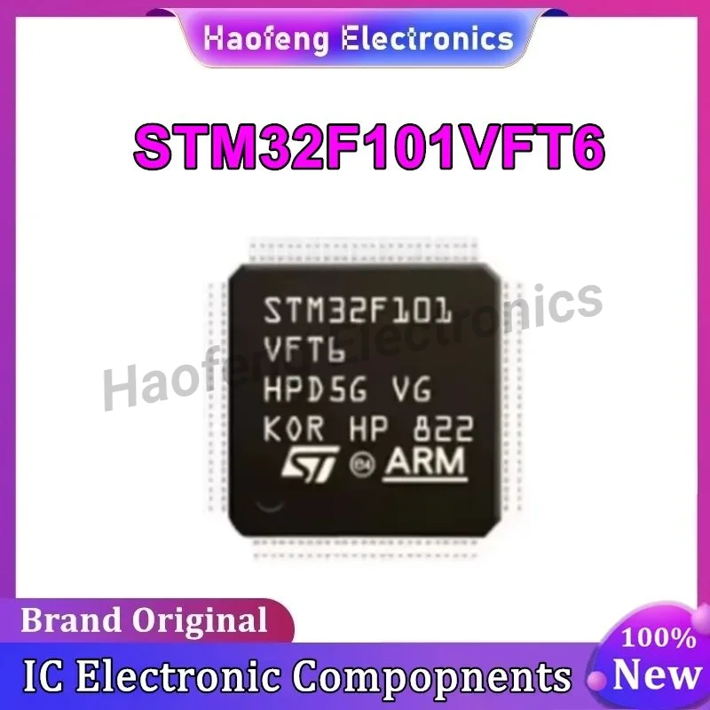 Microcontrôleur MCU ARM à puce unique, STM32FGSM, VFT6, LQFP100, 32 bits