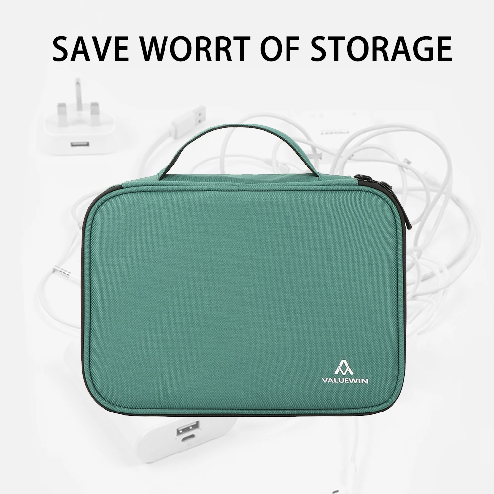 Sac de rangement de câbles Portable pour voyage, pochette de rangement d'accessoires électroniques pour cordon de chargeur, étui à gadgets d'affaires scolaires