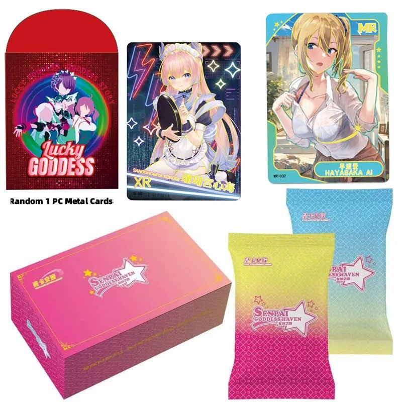 Senpai-Game Cards Collection Infantil, História da Deusa, Cartas, Brinquedos de Mesa, Família, Presentes de Natal, Criança, Aniversário