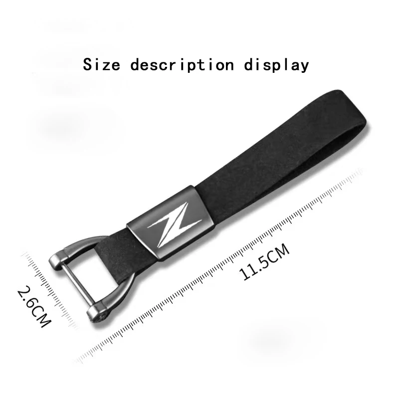 For KAWASAKI New Z400 2019 Z900 Z1000 Z800 Z750 Z300 Z650 Custom LOGO Motorcycle Keyring Zinc Alloy Suede Leather Keychain