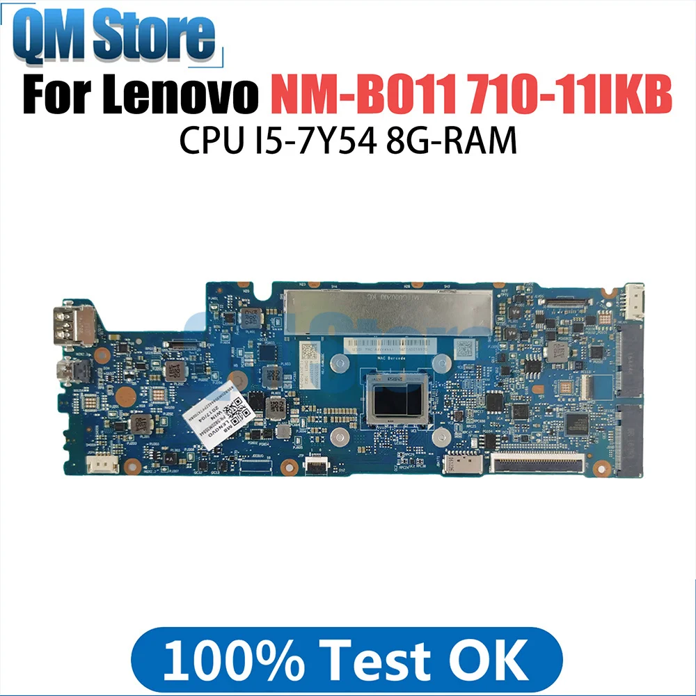 

NM-B011 Notebook Mainboard For Lenovo Yoga 710-11IKB Laptop Motherboard CPU M37Y30 UMA 4G 100% Tested Ok