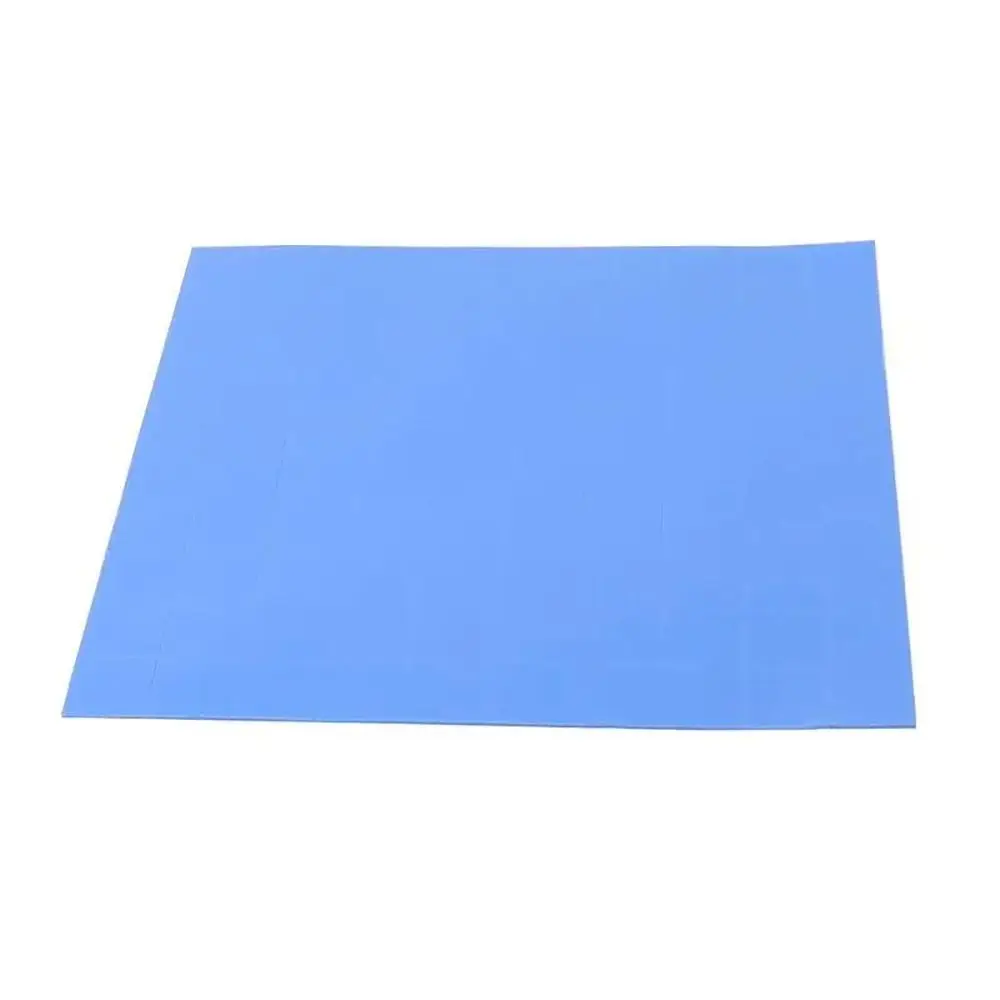 1Pcs Durable 0.5mm Thickness Silicone Pad Heatsink Non-Conductive 100x100x0.5mm Thermal Pad Blue Cooling Pad for Laptop CPU GPU