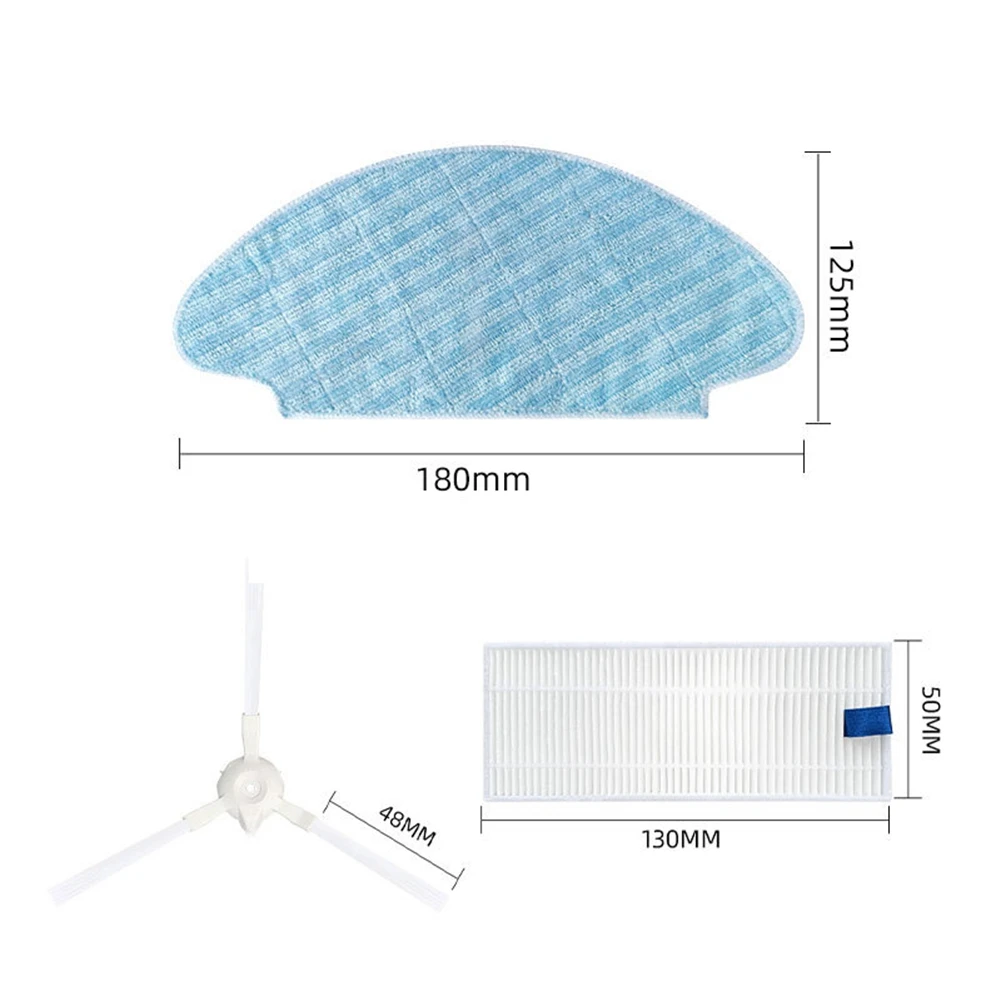 Piezas para Robot aspirador Explorer x-plorer 20 40 50 Series X3, cepillo lateral, filtro Hepa, fregona, trapo