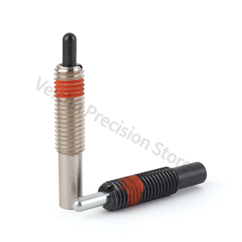 Spring Loaded Plunger Extra Light/ Light/ Heavy/ Extra Heavy Type M3-M30 Steel Zinc Plated Black Oxide Nickel Plated Pin