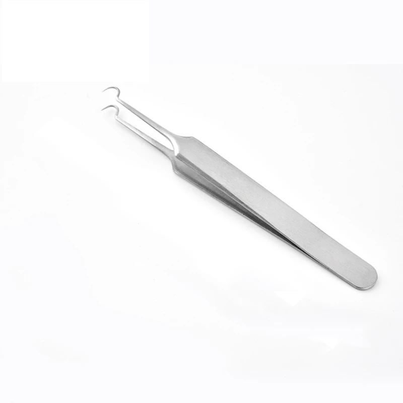 

Stainless Steel Blackhead Needle Tweezers Beauty Salon Removal Pointed Bend Gib Head Face Care Tools