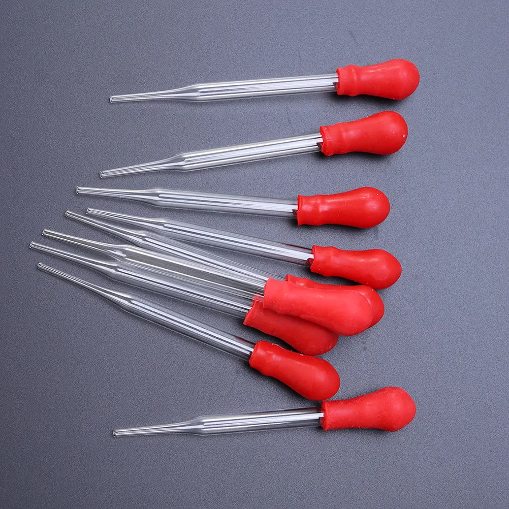13Pcs Portable Glass Pipette Droppers Durable for Home School Experiments Easy to Use and Store Droppers Eye Dropper
