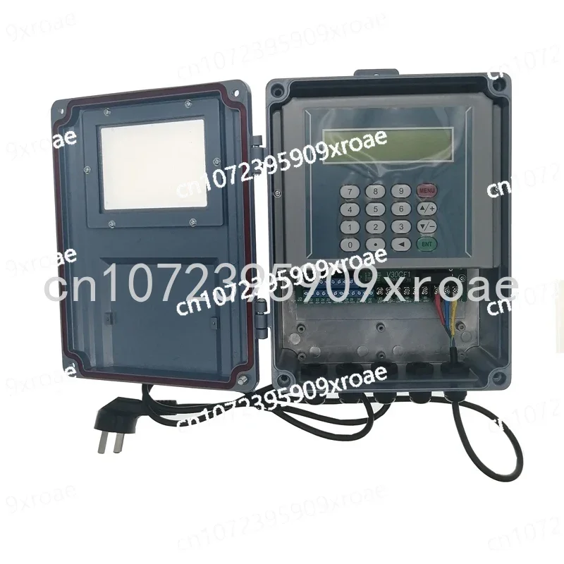 Digital Water Liquid Flow Meter, Ultrasonic Flowmeter, TDS-100F, DN50mm-700mm, M2 Transducer