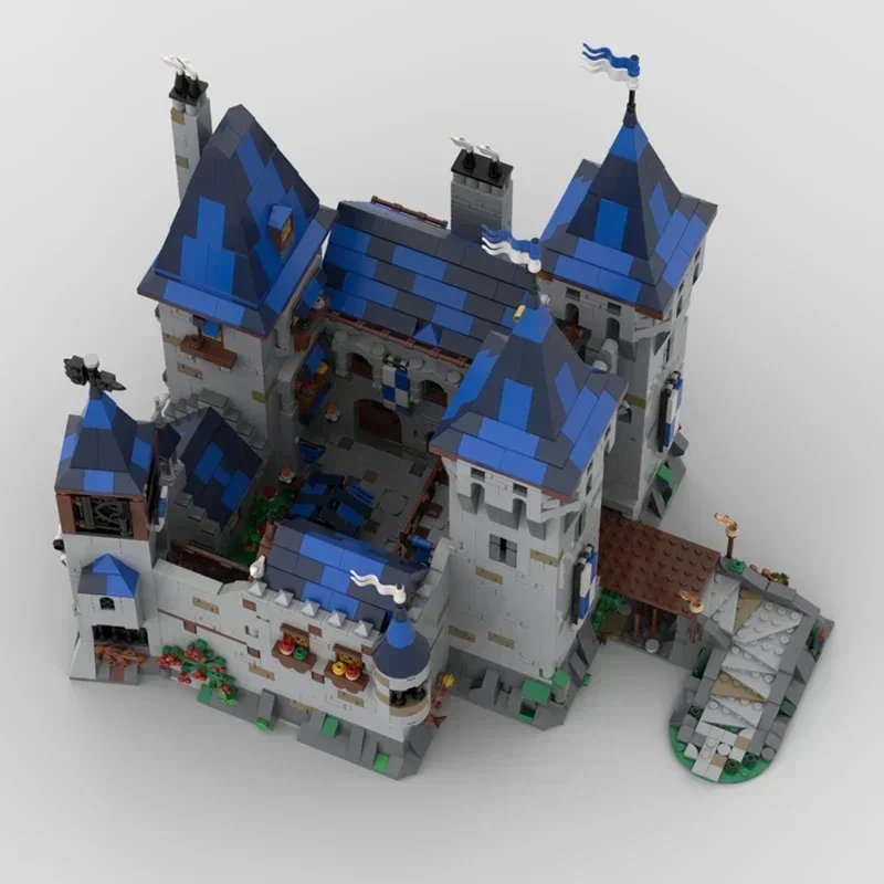 Christmas Moc Building Bricks Fortress Model Black Falcon Eagle's Nest Castle Technology Modular Blocks Gifts  Toys DIY Assembly