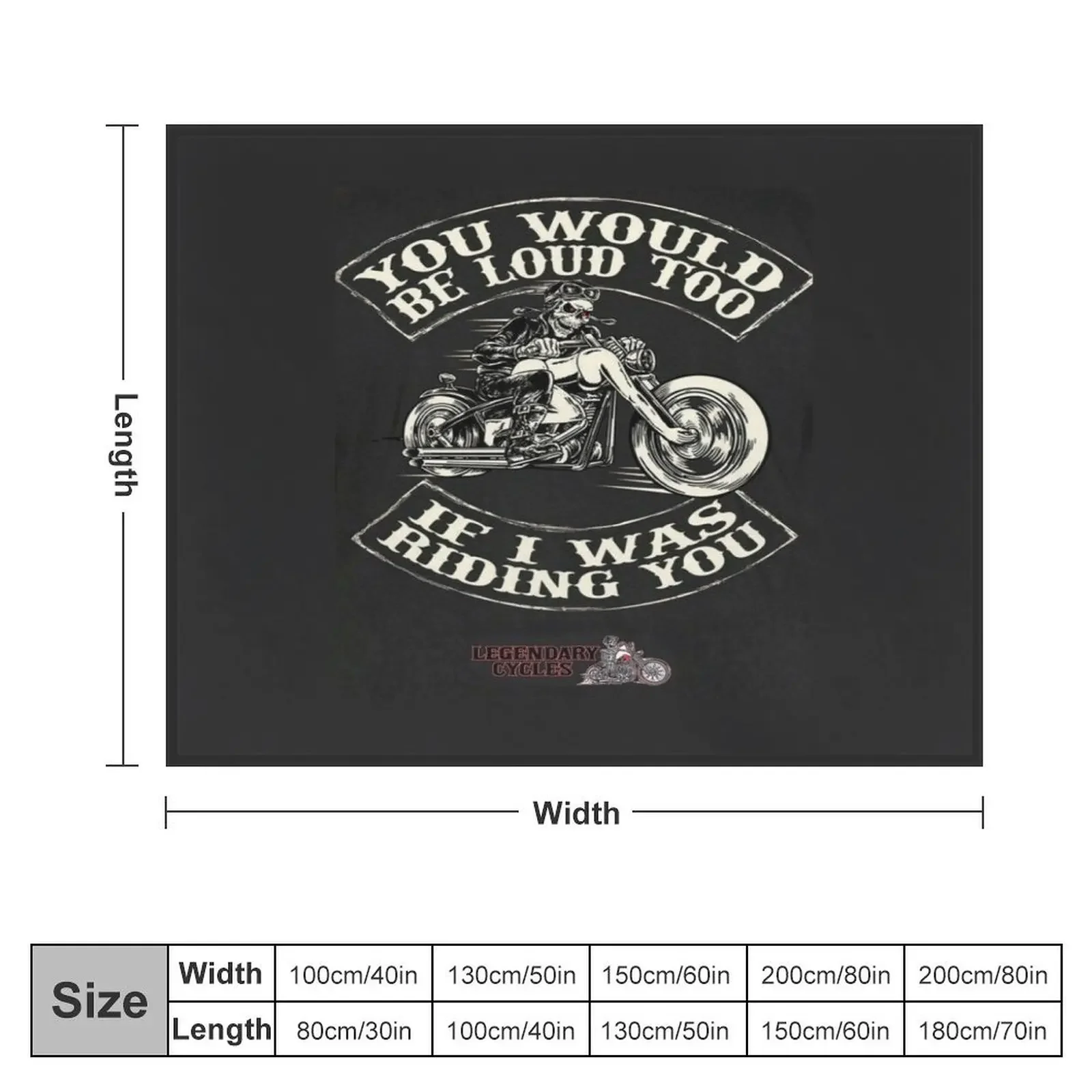 MotorCycle Statements you would be loud too Throw Blanket Blankets For Baby Travel Sofa Quilt Blankets