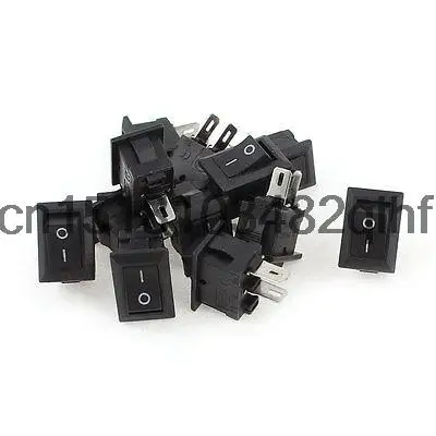 

12 Pcs AC 250V 3A AC 125V 6A 2 Pin ON/OFF SPST Snap in Boat Rocker Switch