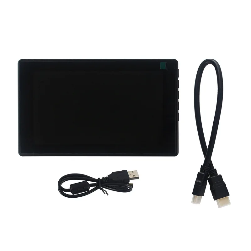 For Raspberry Pi 7 Inch Display Capacitive Touch Screen IPS HD HDMI Interface Adjustable Menu Keys Portable Monitor