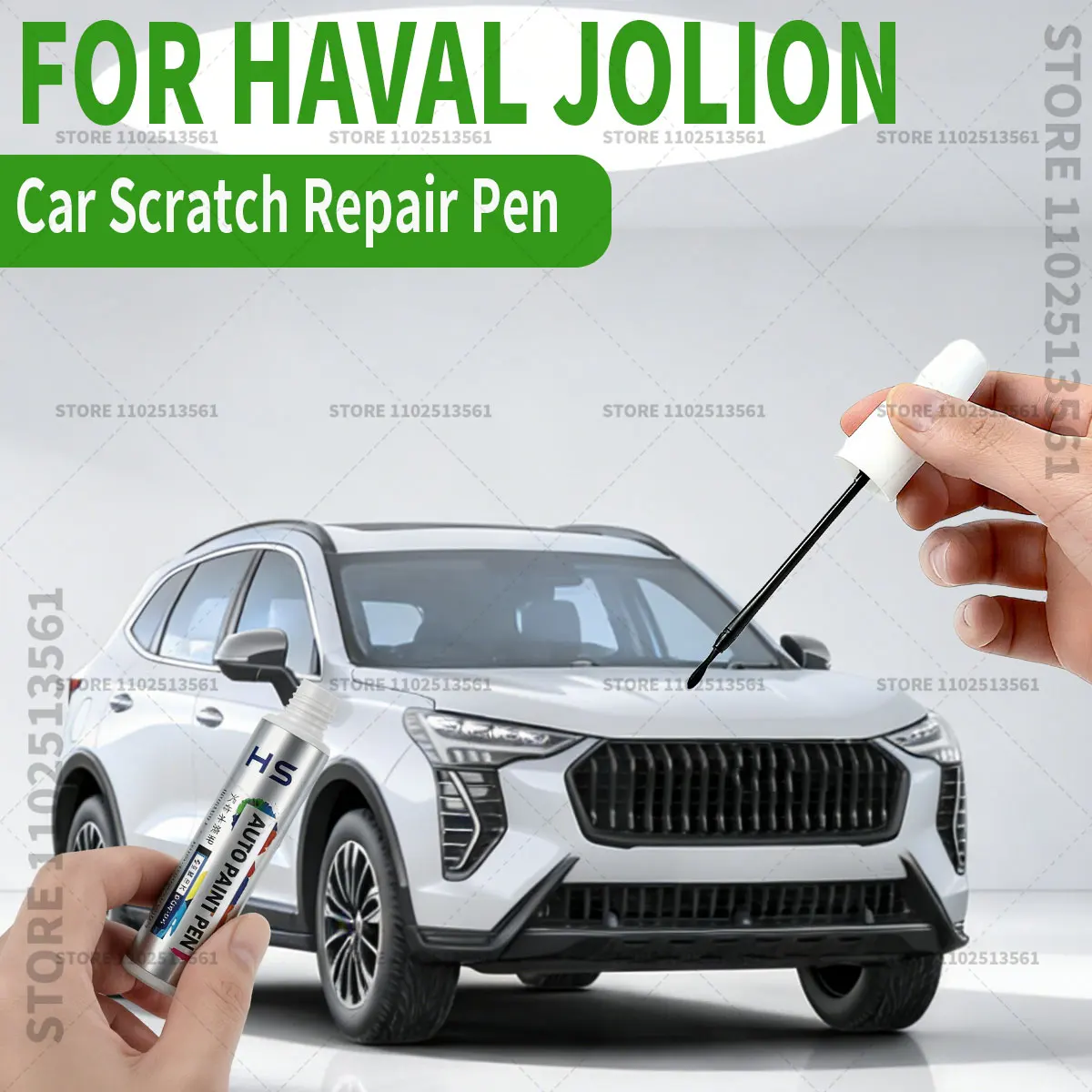 

Ручка-корректор для ремонта лакокрасочного покрытия автомобиля HAVAL Jolion, средство для удаления царапин, аксессуары для авто, зеленый 109, меловый белый 105, черный 8T, синий 5B