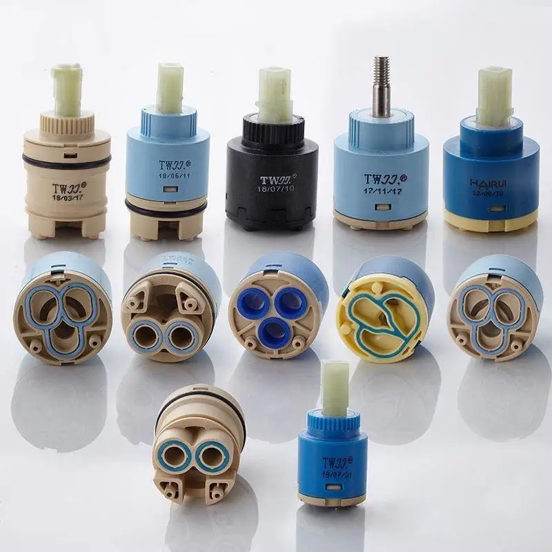 Mischbatterie mit Hochspulenventil 25mm/35mm/40mm Armaturenzubehör Keramikkartusche Armaturenkartusche Mischer für Küche Bad Waschbecken Dusche – Detail 7