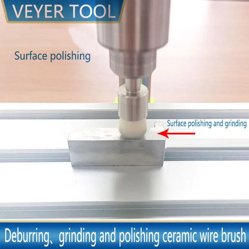 Imagem -04 - Veyer-escova de Limpeza de Superfície de Metal Escova de Broca Remoção de Ferrugem Cerâmica Cnc Polonês Cnc Escova de Rebarbação para Alumínio