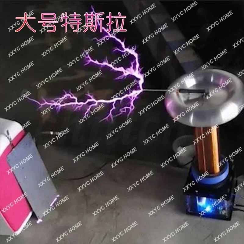 Large solid state Tesla coil DIY kit light arc extinguishing high power artificial lightning arc generator 30cm arc